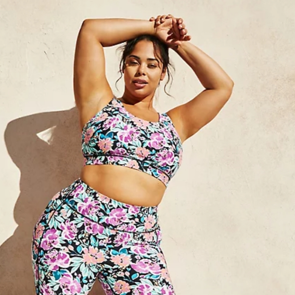 Floral Active Sports Bra
